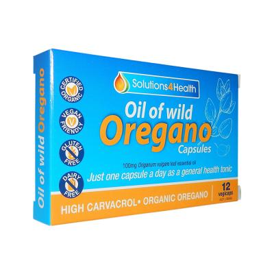 Solutions 4 Health Organic Oil of Wild Oregano Capsules 12vc